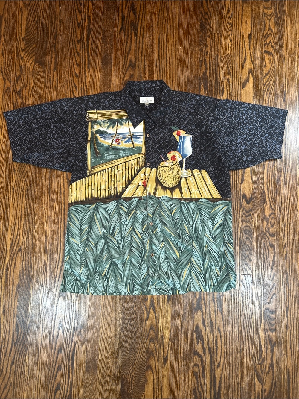 Vintage Y2K Large Print Hawaiian Shirt